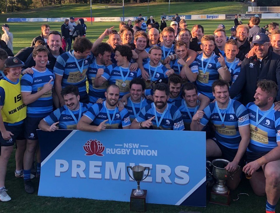 Mosman Whales topped off a sensational season by defeating Drummoyne 14-13 to be crowned 2019 Kentwell Cup Premiers at T G Millner this afternoon.

Mosman's #4 Nic Carter was named man of the match.

The Whales also won the Div 1 Club Championship.

What a year! Congratulations!