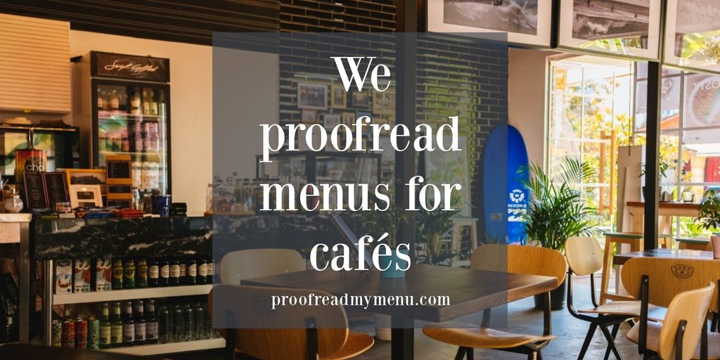 ProofreadMyMenu's tweet image. We will ensure that your café menu is as fine as the coffee and food that you serve. #menuproofreading #cafemenus
