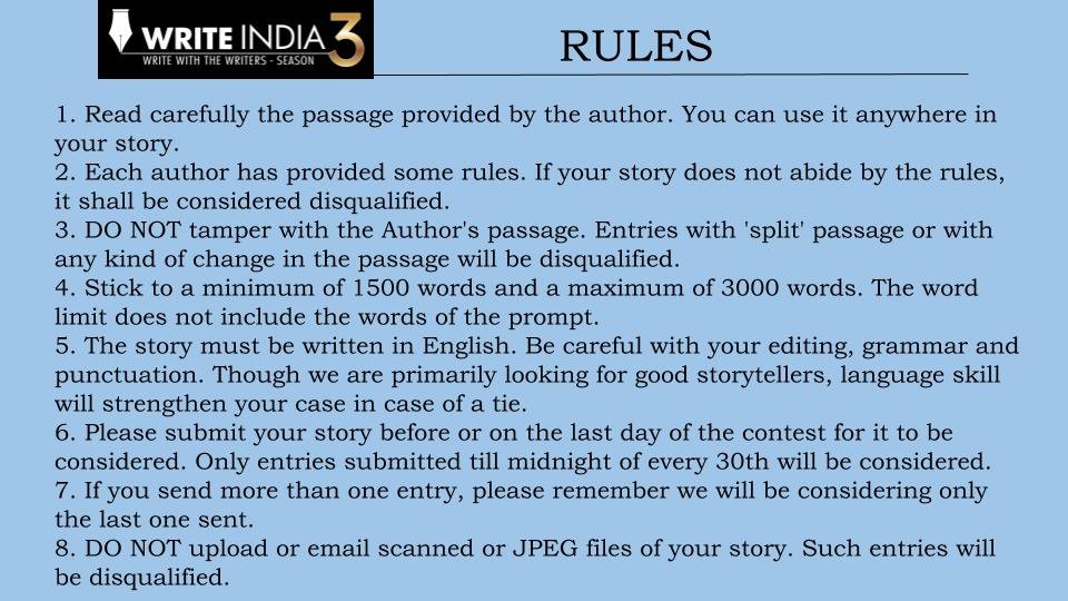 TOI_Books's tweet photo. The wait is over! 
Write India Author of the Month @claremackint0sh shares her #TOIWriteIndia prompt and rules! 
Ready to spin an impressive tale?

@VinitaNangia https://t.co/J90VkeeUo5