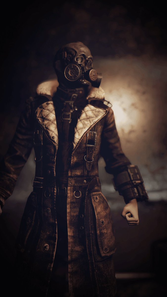gas mask and trench coat gas mask and trench coat