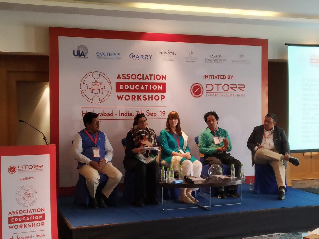 DTORR10's tweet photo. Panel discussion on "Education for the future workforce of the non profit industry with Dr. Shahaida from Administrative staff collage #Hyderabad. #Education #nonprofit #Associationeducation #internship #internaleducation @evenesis
@DTORR10 @iaccindia @HICC_India @theboardroommag https://t.co/k8hA2gPoJa