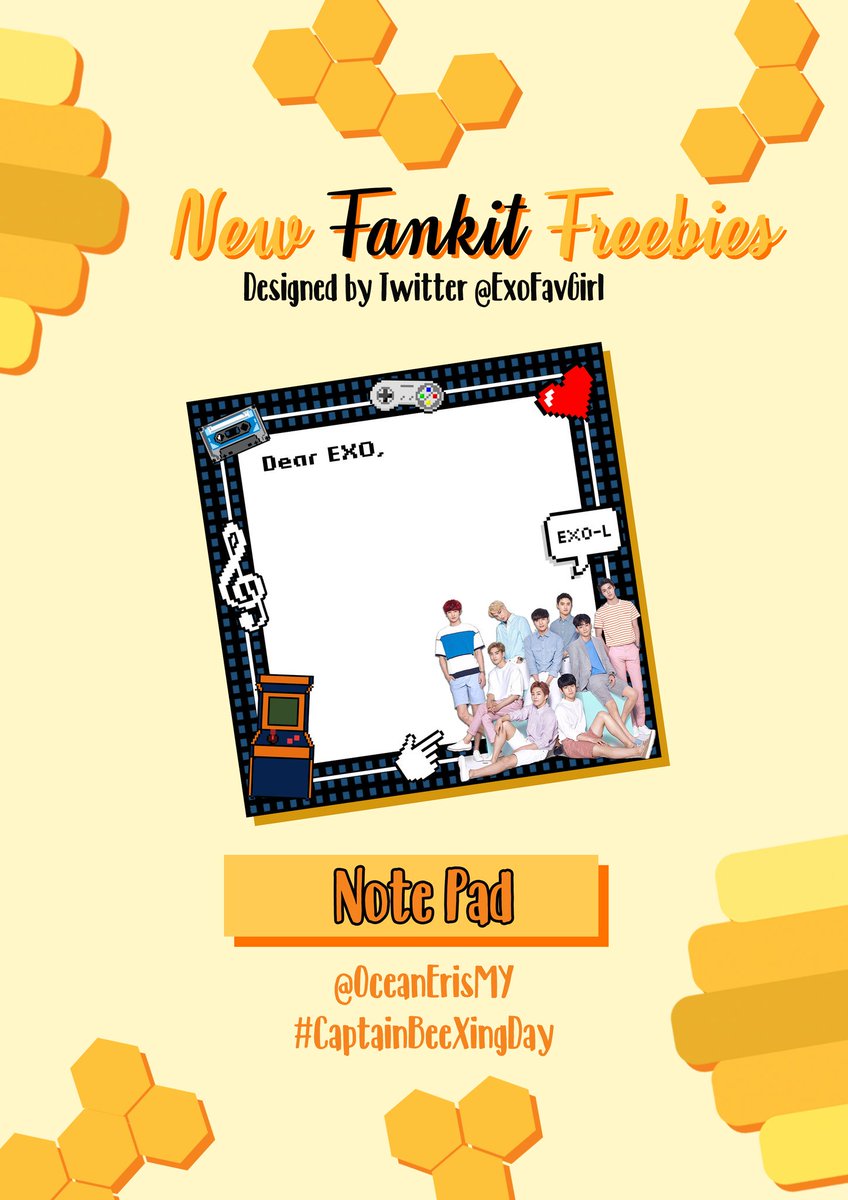 oceanerismy's tweet photo. Hello bees! 🐝 We would like to introduce our new fankit which is the Special Set that is limited to 10 slots only! The note pad is exclusive, none of the previous fankit will get it! 😍🌻

Click on the link below to read up the details #CaptainBeeXingDay

https://t.co/ErmUQVaMEB https://t.co/Z5dsoxuFXu