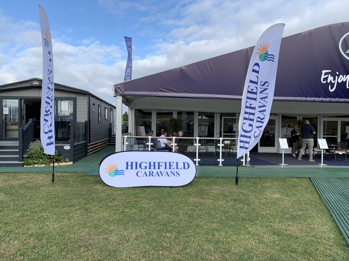 HighfieldCLtd's tweet photo. Ready for all you lovely customers on the @ABIHolidayHomes stand at the Lawns Caravan and Holiday Home Expo in Cottingham, come and have a chat about all your holiday home needs https://t.co/tr6qnMLL2s