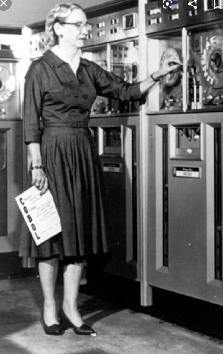 Grace Hopper designed Harvard's Mark 1 computer in 1945She invented the compiler that translated written language into computer code, coined the term debugging when she had to remove moths from the deviceShe also helped develop COBOL, 1 of the 1st modern programming languages