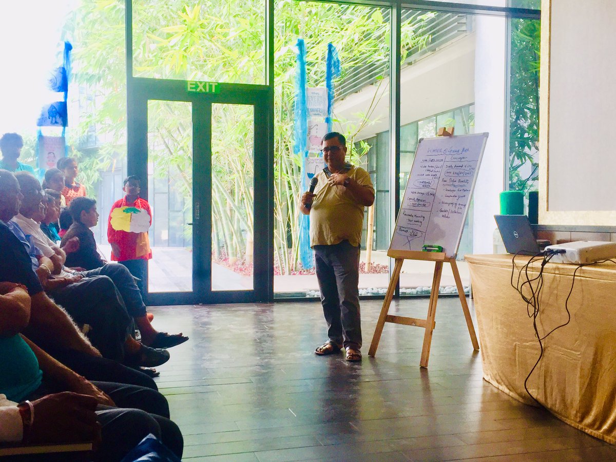 GuruJalGurugram's tweet photo. Highlights from an interactive session conducted as part of #ConnectTheDrops at #TheGrandArch to sensitize the residents about #Gurugram’s #WaterCrisis, daily water demand and supply, virtual water consumption, circular economy, &amp; plantation. 

#RWA #RWH #SewageTreatmentPlants https://t.co/bZjcpLQpJx