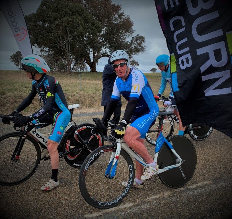 BathurstBikes's tweet photo. Congrats to todays Bathurst Gold Medallists @rshastings3 @hobbo007 &amp; GrahamStait at the 2019 @CyclingNSW Time Trial Champs https://t.co/6e4BHfDHsR