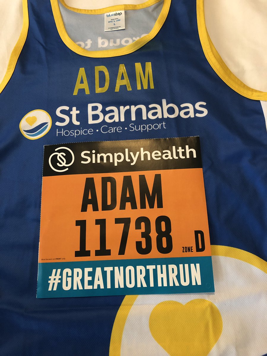 Adam Davey (@adamdavey70) on Twitter photo Getting everything ready for tomorrow’s 15th #GreatNorthRun, once again raising money for <a href="/StBarnabasLinc/">St Barnabas Hospice</a> Huge thank you to those who have already sponsored me. If you haven’t and would like to, here’s my Just Giving link: justgiving.com/Adam-Davey10 #charity #fundraising Getting everything ready for tomorrow’s 15th #GreatNorthRun, once again raising money for <a href="/StBarnabasLinc/">St Barnabas Hospice</a> Huge thank you to those who have already sponsored me. If you haven’t and would like to, here’s my Just Giving link: justgiving.com/Adam-Davey10 #charity #fundraising