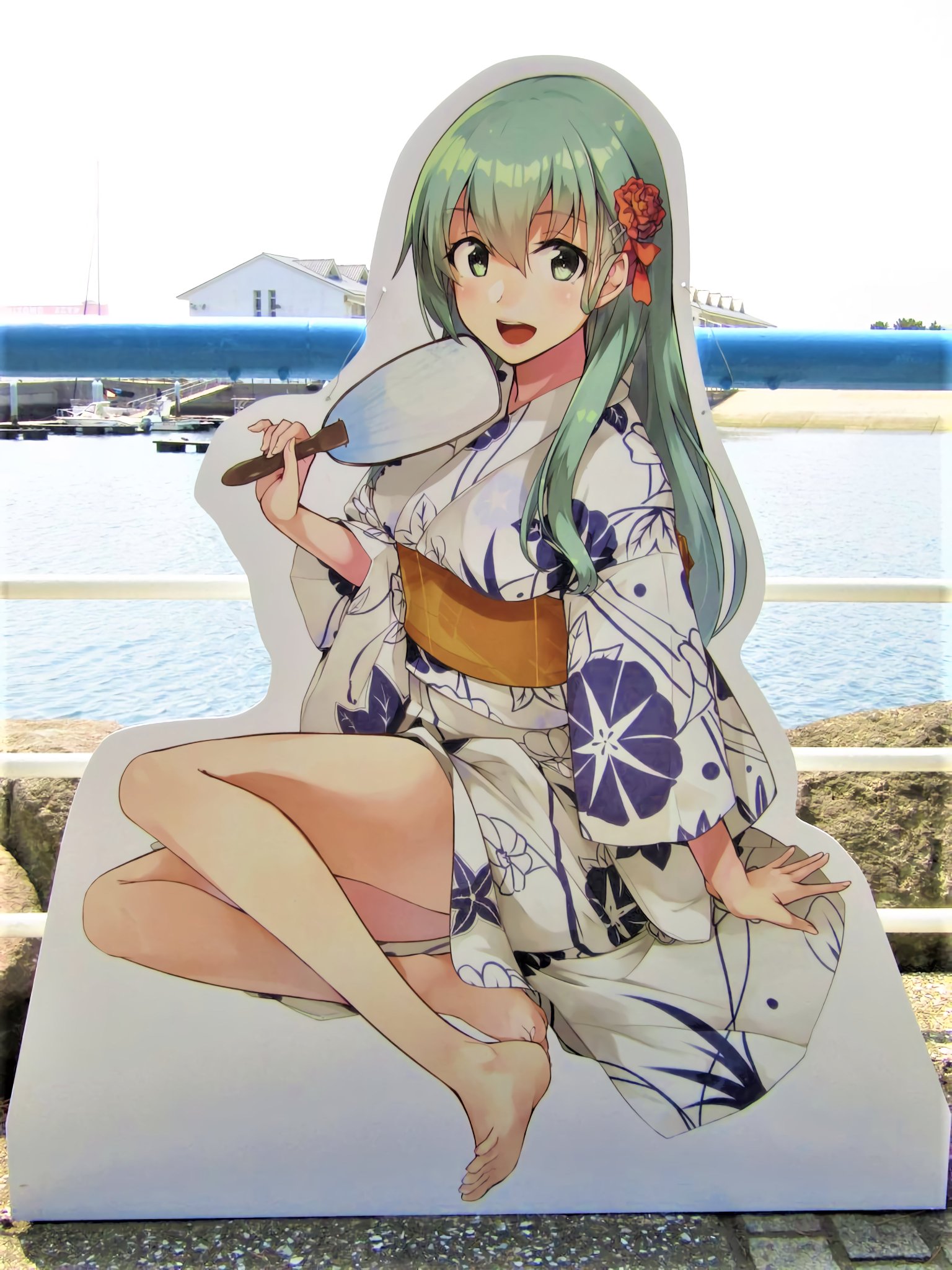 鈴谷【浴衣mode】 公式豪華涼感浴衣掛布(ブランケット) 「～艦これ～」 艦これ 鈴谷浴衣mode 公式豪華涼感浴衣掛布ブランケット