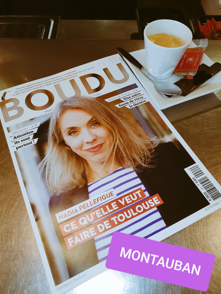 Samedi au café sur Montauban @Boudumensuel fait parler avec @NadiaPellefigue 💯 #Toulouse 
CC @UNEtoulouse 👍👌