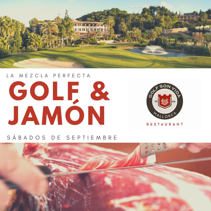 arabellagolfmca's tweet photo. 🍻 ⛳️ Somos expertos en mezclas geniales 😋
🔉HOY sábado, 7 de septiembre, juegue una ronda de 18 hoyos en Golf Son Vida y pruebe el mejor jamón recién cortado totalmente gratis.  ¡Le esperamos! https://t.co/SEMFqjz2b2