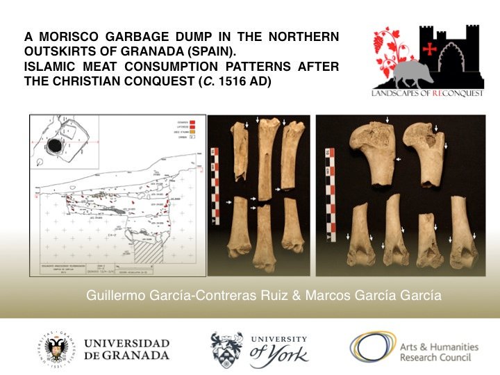 LoRproject's tweet photo. Our last paper has been presented! This time Guillermo García-Contreras and Marcos García have talked about “A morisco garbage dump in the northern outskirts of Granada (Spain). Islamic meat consumption patterns after the Christian conquest” at #s347 #EAA2019 @mrcsgg @GuilleGCR https://t.co/vi1bOSfXXn