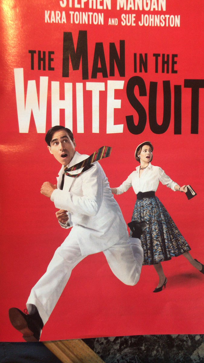 the_steve_cox's tweet image. We went to see The Man in The White Suit in Bath last night. What a great evening! Great script, wonderful acting, super songs. Can’t recommend it highly enough. Bravo @StephenMangan & cast!