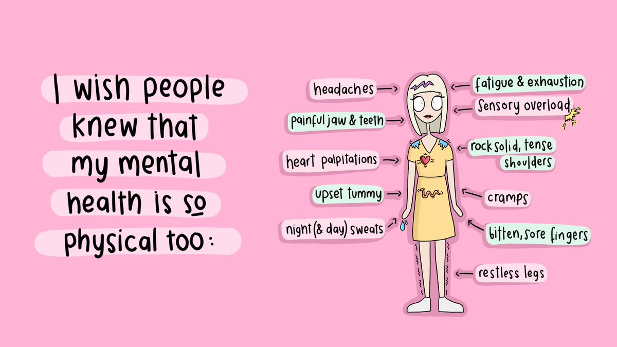Time to Change (@timetochange) on Twitter photo The phrase "it's all in your head" isn't just unhelpful, it's also not accurate. Mental health problems can also come with a range of physical symptoms.
Thanks to <a href="/mellow_doodles/">Susmita Halder</a> for helping us to show a different side of mental health problems. The phrase "it's all in your head" isn't just unhelpful, it's also not accurate. Mental health problems can also come with a range of physical symptoms.
Thanks to <a href="/mellow_doodles/">Susmita Halder</a> for helping us to show a different side of mental health problems.