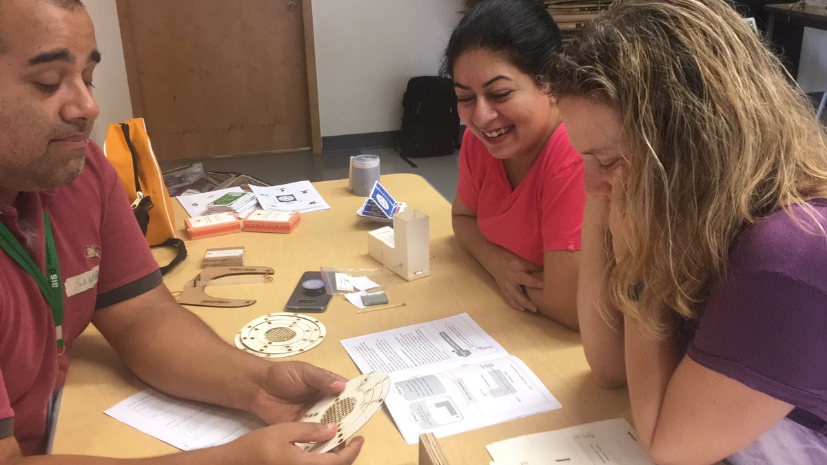 dfbrooker's tweet photo. Teachers learning the power of #MakerLearning @AISDhaka1 with @KarkhanaN #AISDhakaInnovates https://t.co/BS7pAe08Fe