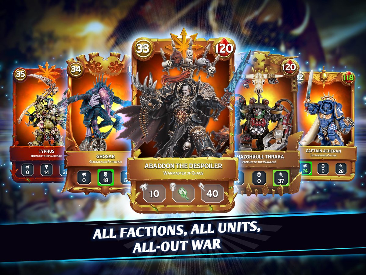 garethcousins's tweet photo. I've not released any music in a while, so I'm thrilled to announce this score:

Warhammer Combat Cards, drawing on the entire breadth of the Warhammer 40,000 universe and its miniatures, has now launched on Apple App Store and Google Play globally.

https://t.co/X0ZaXwNeri https://t.co/kN94nlE0pj