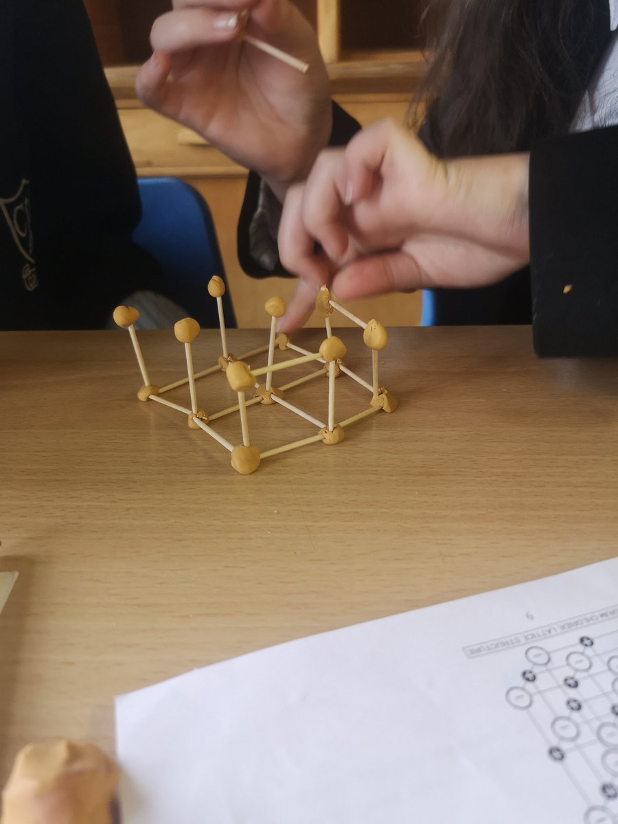 CumnockScience's tweet photo. S3 Chemists building their own Ionic lattice👩‍🔬👨🏻‍🔬 #activelearning https://t.co/EgSvmnkBc7