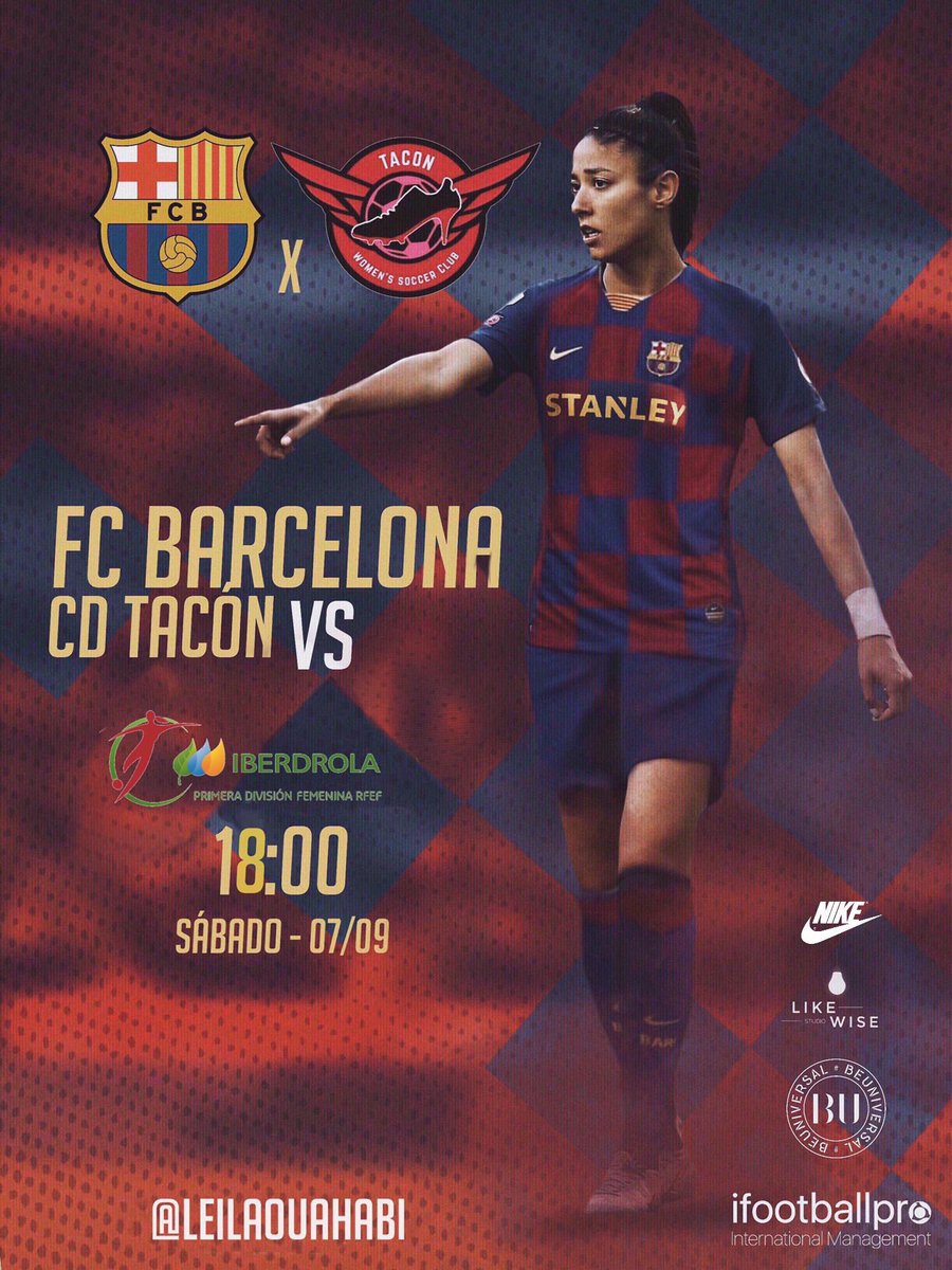 LeilaOuahabi's tweet photo. Esto empieza! 😄 #LO15 #LeilaOuahabi #FCBFemení #NikeAthlete #LigaIberdrola https://t.co/ncSxQikrVd