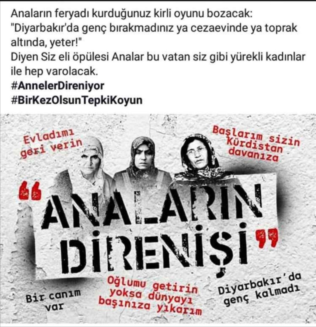 sdtdrlk's tweet photo. Görüşünüz ne olursa olsun, bir annenin feryadından daha üstün değildir... https://t.co/1yGHgjjAMI