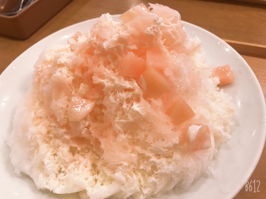 カキ氷 ピーチミルク╰(*´︶`*)╯