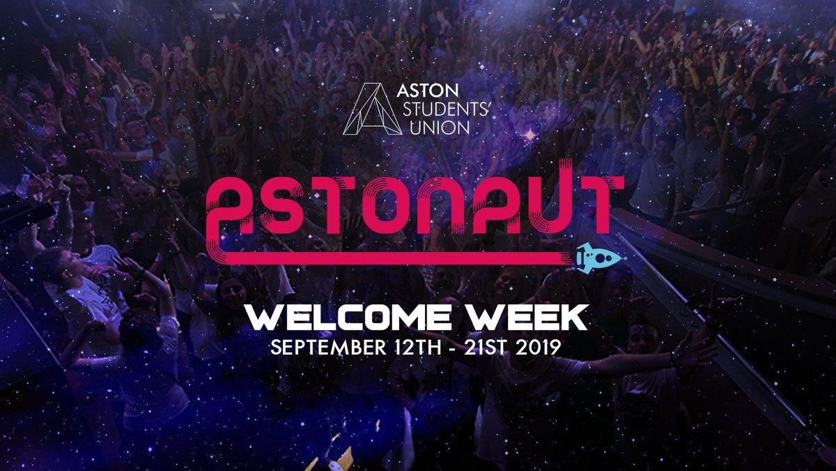 AstonUniversity's tweet photo. Are you joining us in September? We've got the official Aston University Freshers group, meaning you can talk to other new students, ask any questions & book yourself onto @aston_union events happening during #AstonWelcomeWeek! Get yourself there now: https://t.co/jNvCZKkbBG https://t.co/rQ2WtmltzS