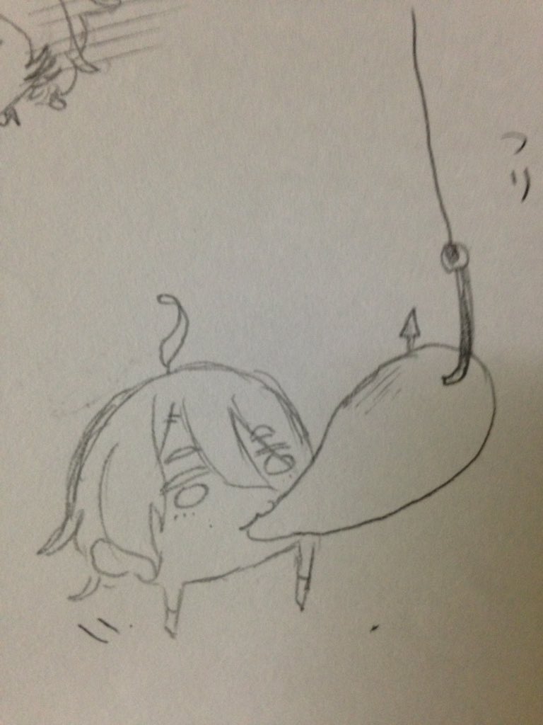 刀剣ハマりたての頃の絵が出てきた。歌仙と歌仙と歌仙、あと歌仙 
