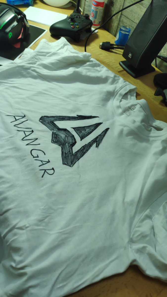 highlight210's tweet photo. @avangarkz Since there is no merch from Avangar we are making our own shirts! You got the homecrowd behind you today! https://t.co/XkfCv0WzUa