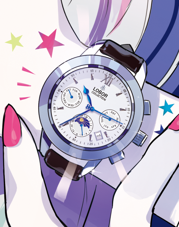 「LOBOR(@LoborJapan)さまから素敵な時計を頂きました!

時間によ」|TSCR🔥🔥のイラスト