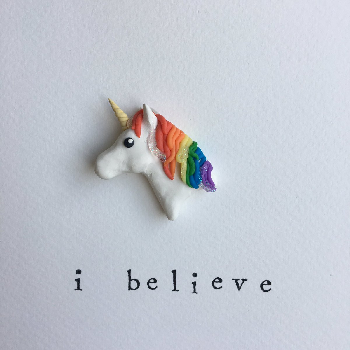 Mixed media piece ready for its frame this morning. #unicorn #ibelieve #sussex