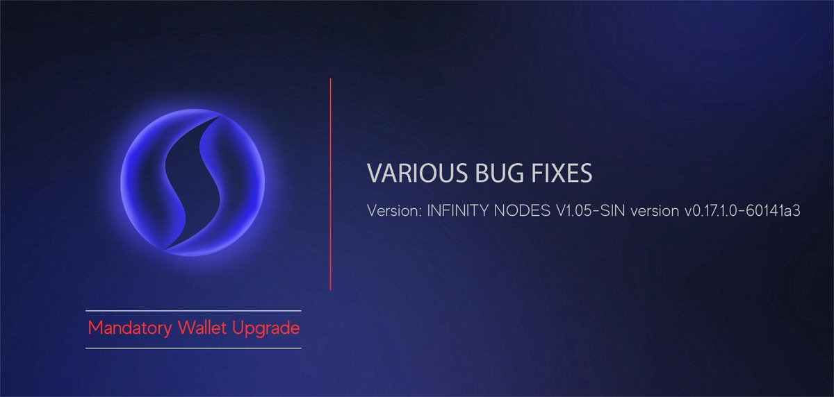 .<a href="/SinovateChain/">SINOVATE</a> Mandatory Wallet Upgrade!
Please upgrade as soon as possible!
github.com/SINOVATEblockc…
$SIN #Masternode #Sinovate #Infinity_Nodes #SIN #deflationary #Masternodes #Crypto #Blockchain #cryptocurrency