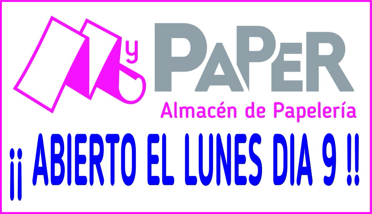 _My_Paper_'s tweet photo. El Lunes día 9 de Septiembre nuestra empresa permanecerá ABIERTA para atender las necesidades de nuestros clientes!! #MyPaper https://t.co/FhvFtlHvvu