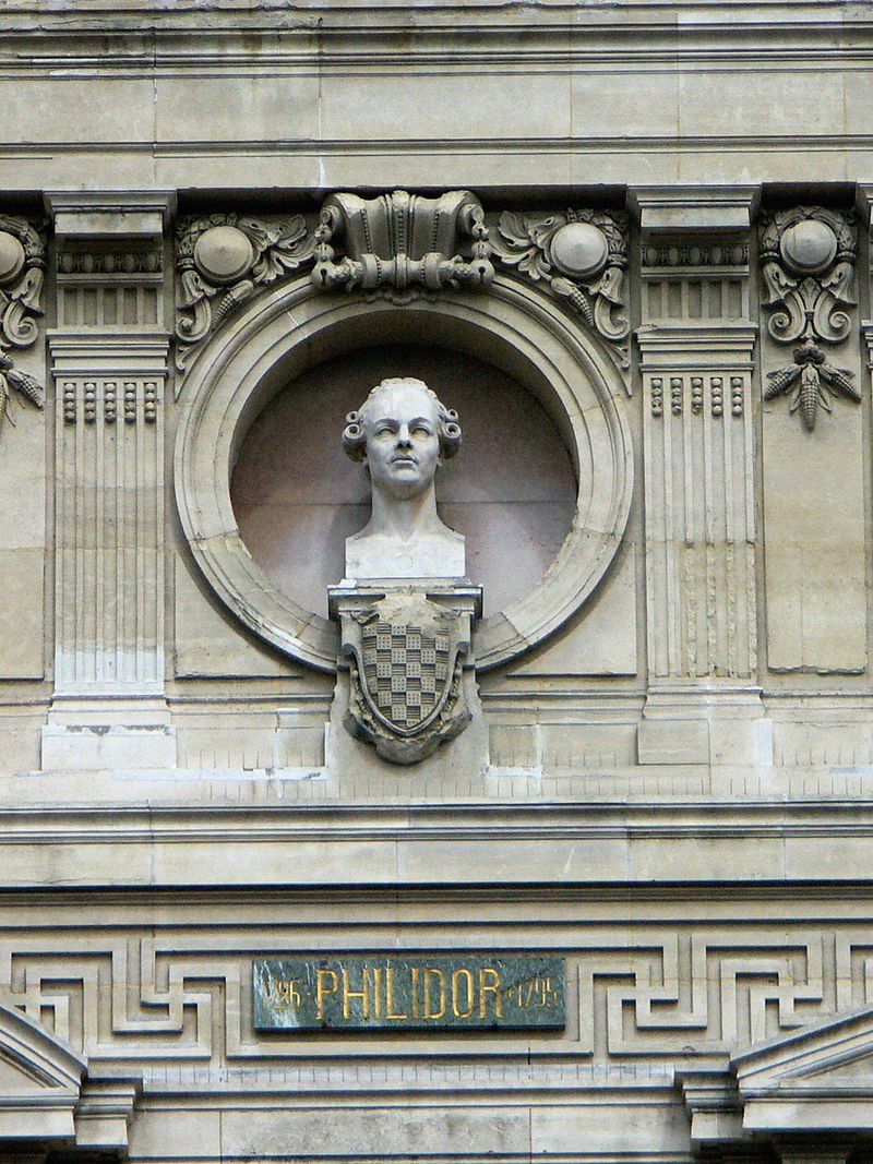 FIDE_chess's tweet image. We know François-André Danican Philidor (born September 7, 1726) as a great #chess master, but he was also a serious composer and contributed to the early development of the #opera comique (with spoken sections). His bust is placed on the facade of the Opera Garnier in Paris.