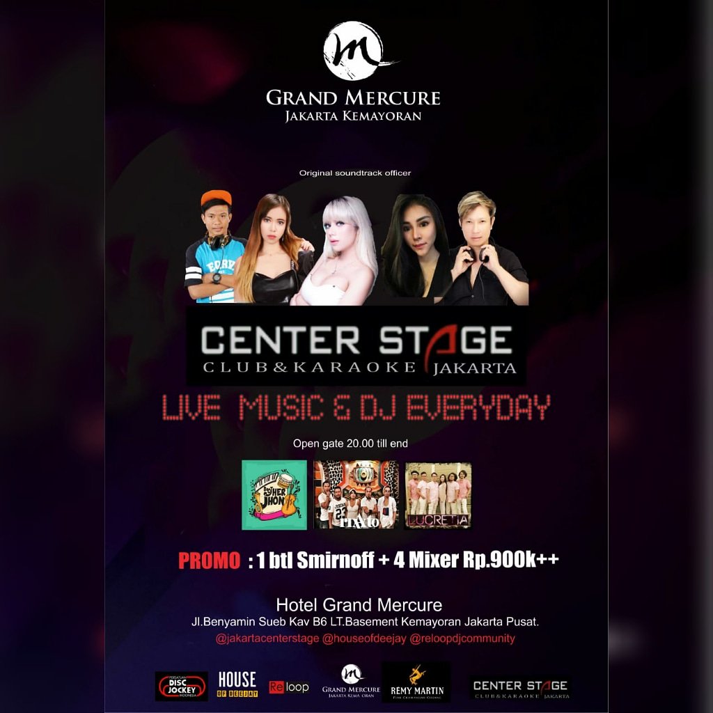 StageJakarta's tweet photo. Everyday
At Center Stage
Jakarta Kemayoran
@jakartacenterstage
@grandMercureJakartaKemayoran https://t.co/YN7sJRlBcE