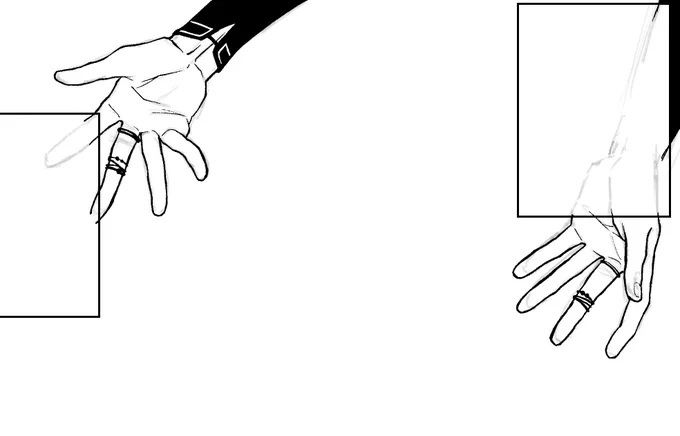 今日も良い手が描けた。誰の手かはお楽しみ。 