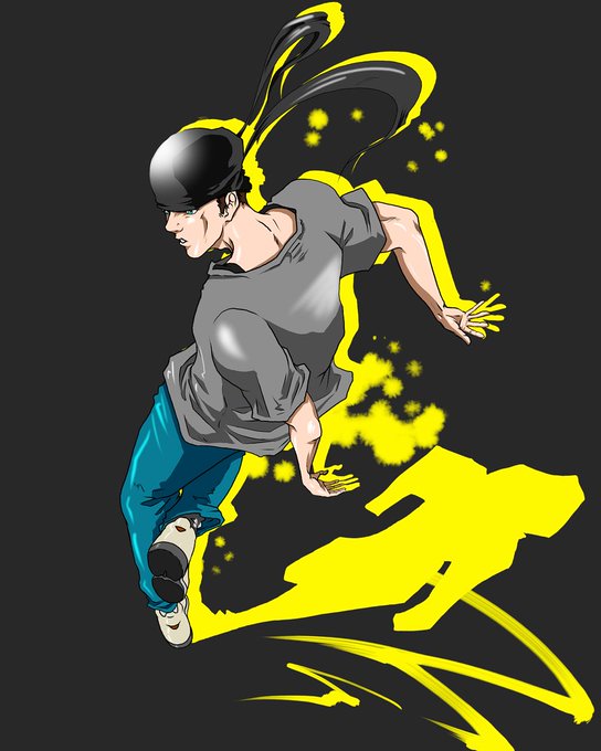 ダンスイラストのtwitterイラスト作品