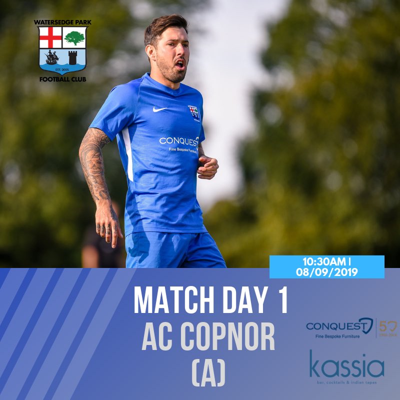Watersedgefc's tweet photo. Tomorrow the lads take on @accopnor in the first game of the 2019/20 season. The last time both sides met was back in October 2017 with the blues taking the spoils with a 3-0 victory. #uptheedge https://t.co/TEPjuFzPM7