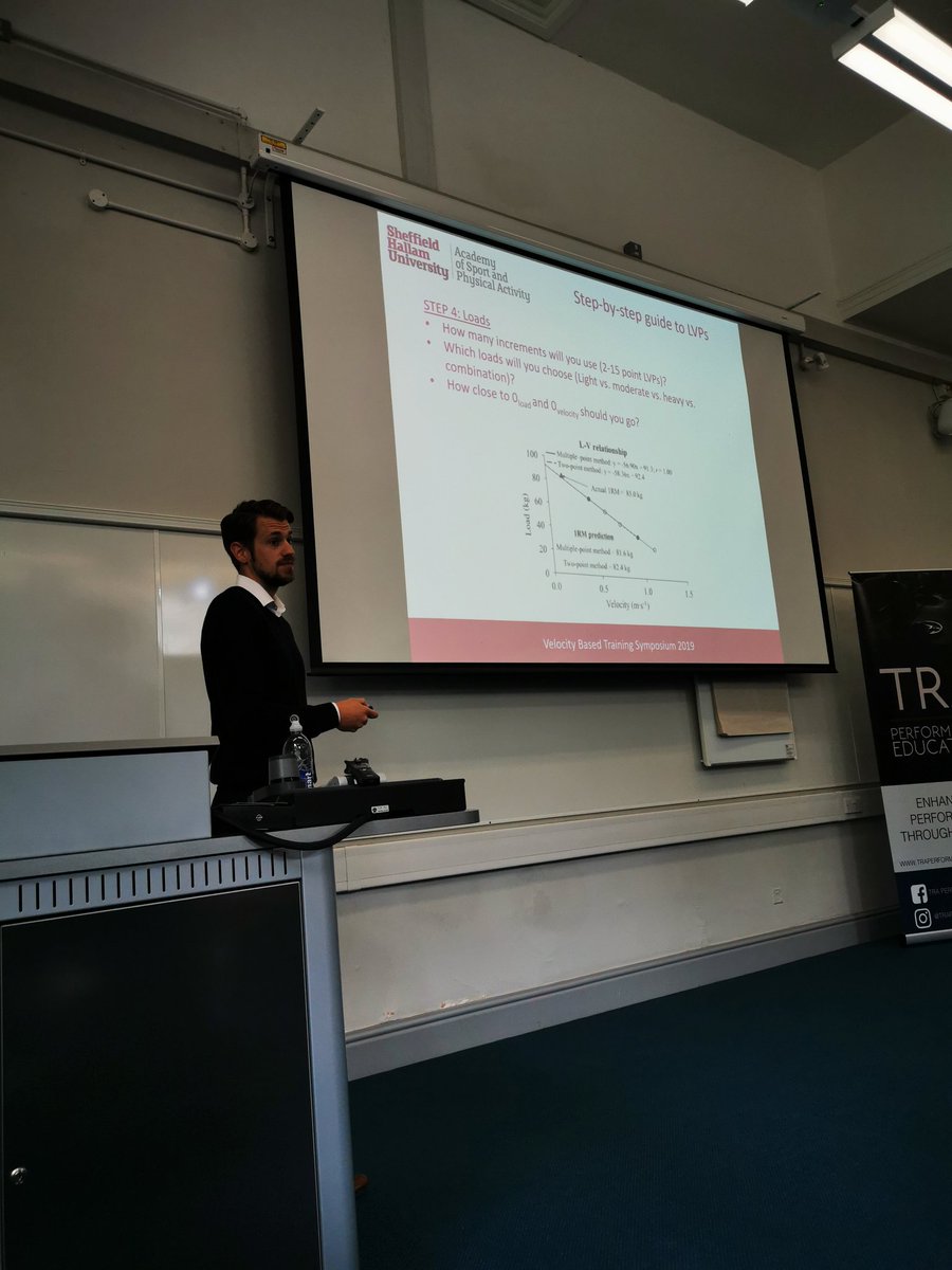 DrJFTFernandes's tweet photo. .@Steve381 step by step guide to load-velocity profiling! #VBTsymposium @TraPerformance https://t.co/IMMZZYJpB6