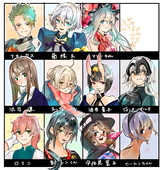 #フォロワーさんの推しが描きたい  1/2
遅くなってすみません??‍♂️
リクエストありがとうございました!描いたことない子をいっぱい描けて楽しかったです〜?
2枚目はもう少しお待ちください??‍♂️ 