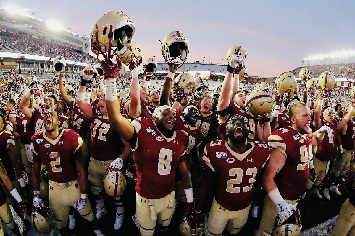 CoachBWhite7's tweet photo. #CollegeGameday #Week2. Excited to watch this team play today! #BCMen playing FOR One another! #Celebrate with ur Teammates Today @ 3:30 Alumni Stadium...Come Fill up Alumni! https://t.co/ufdQOncS8O