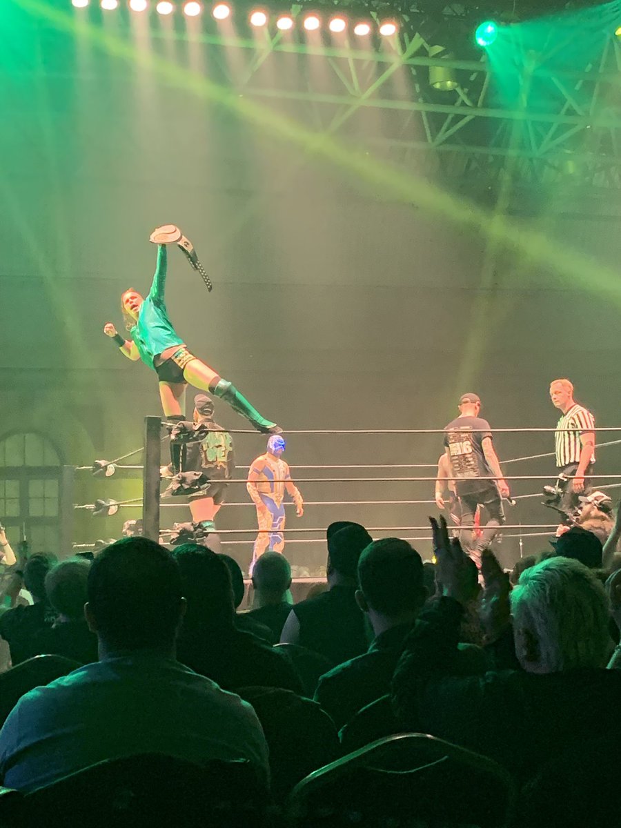 SharonSalihu's tweet photo. @CollettKevin @ThisIs_Progress @WrestleTalk_TV This was my view from the 2nd tier back! Brilliant venue and can’t wait for next Sunday! https://t.co/xatoXCdq8k