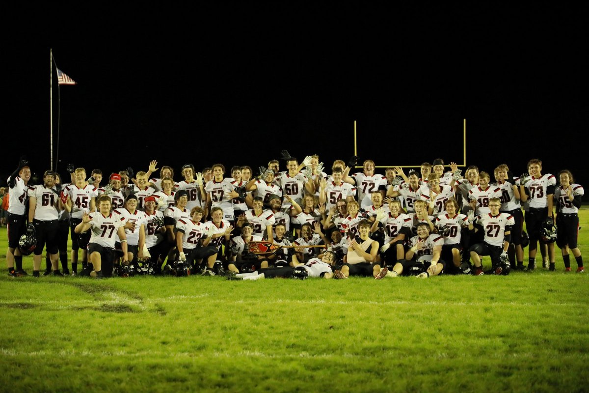 Battle 4 the Paddle post-game picture (photo credit to Mary Christen)! #AHSCardsFB #Battle4thePaddle