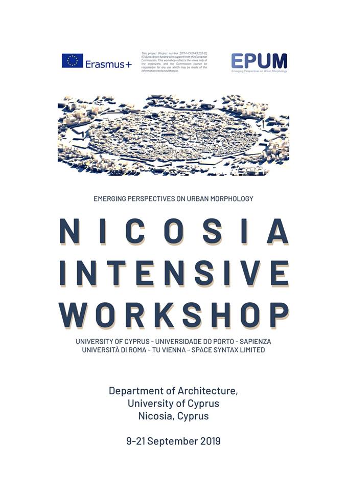 EPUMconsortium's tweet photo. Looking forward to @EPUMconsortium  2nd international workshop, in Nicosia 9-21 of September!!!! @Erasmus_Project @UCYOfficial @UPorto @SapienzaRome @skuor_tu @Space_Syntax https://t.co/RQaaSgKY0M