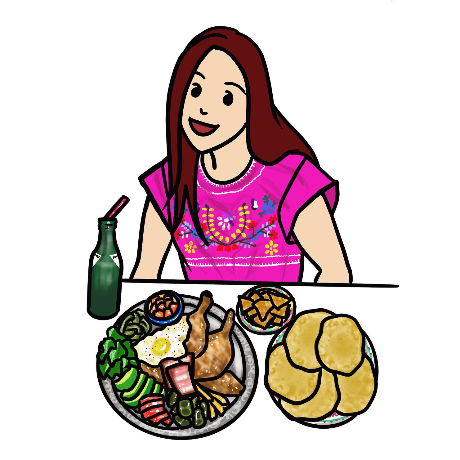 Tata Sumire Twitter પર メキシカン料理が無性にたべたい 手を汚しながらタコスにかぶりつきたい アート イラスト イラストレーション イラストレーター イラスト好きな人とつながりたい フードイラスト 毎日ごはん ガッツリ飯 メキシコ料理