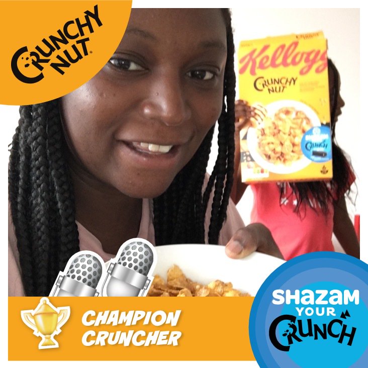 I’m a Champion Cruncher! What type of Cruncher are you? Buy a pack to find out #CrunchyNutShazam
