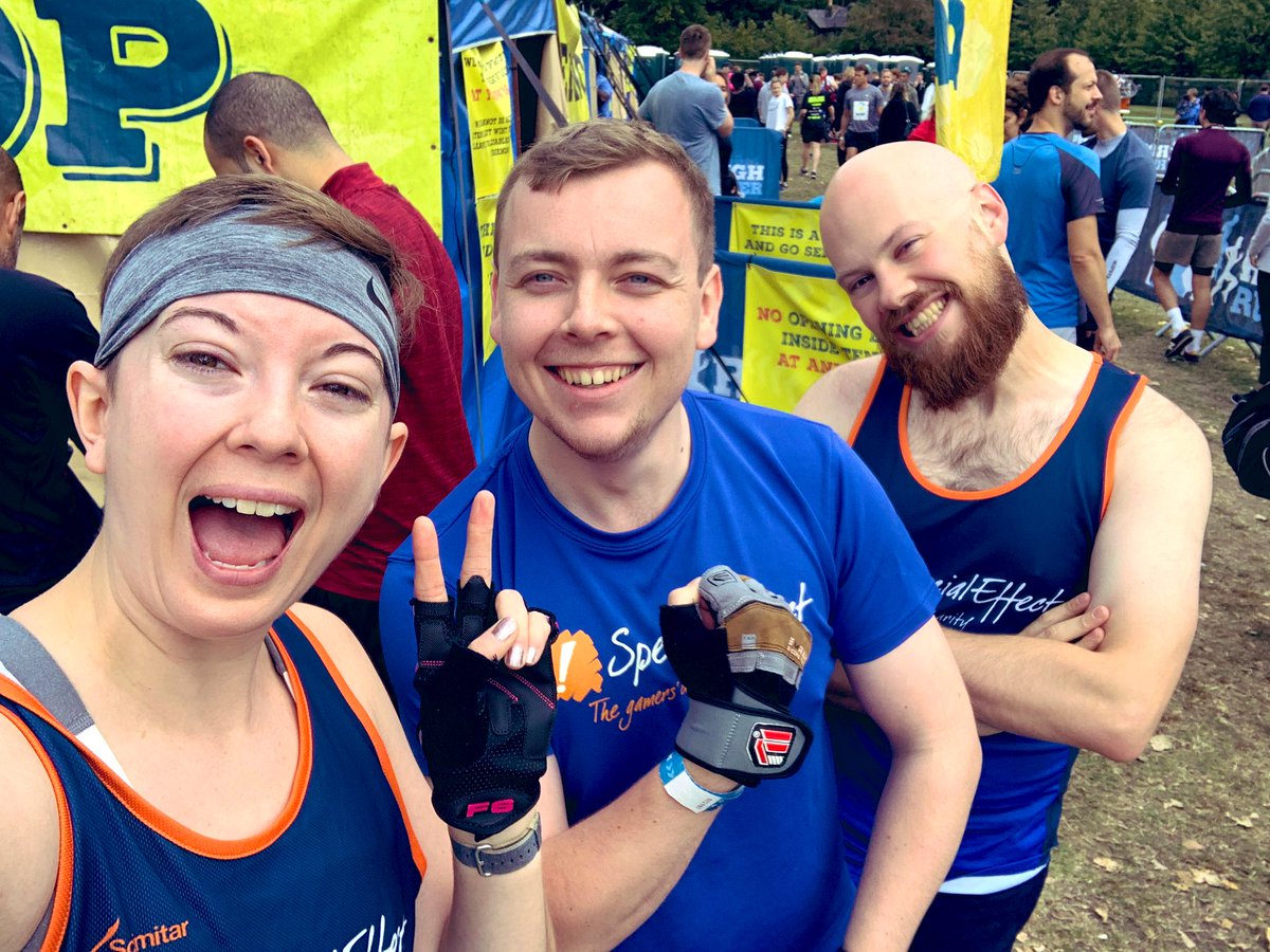 rikkusarah's tweet image. We are here and we are ready for our 10k #roughrunner and running for the incredible @SpecialEffect