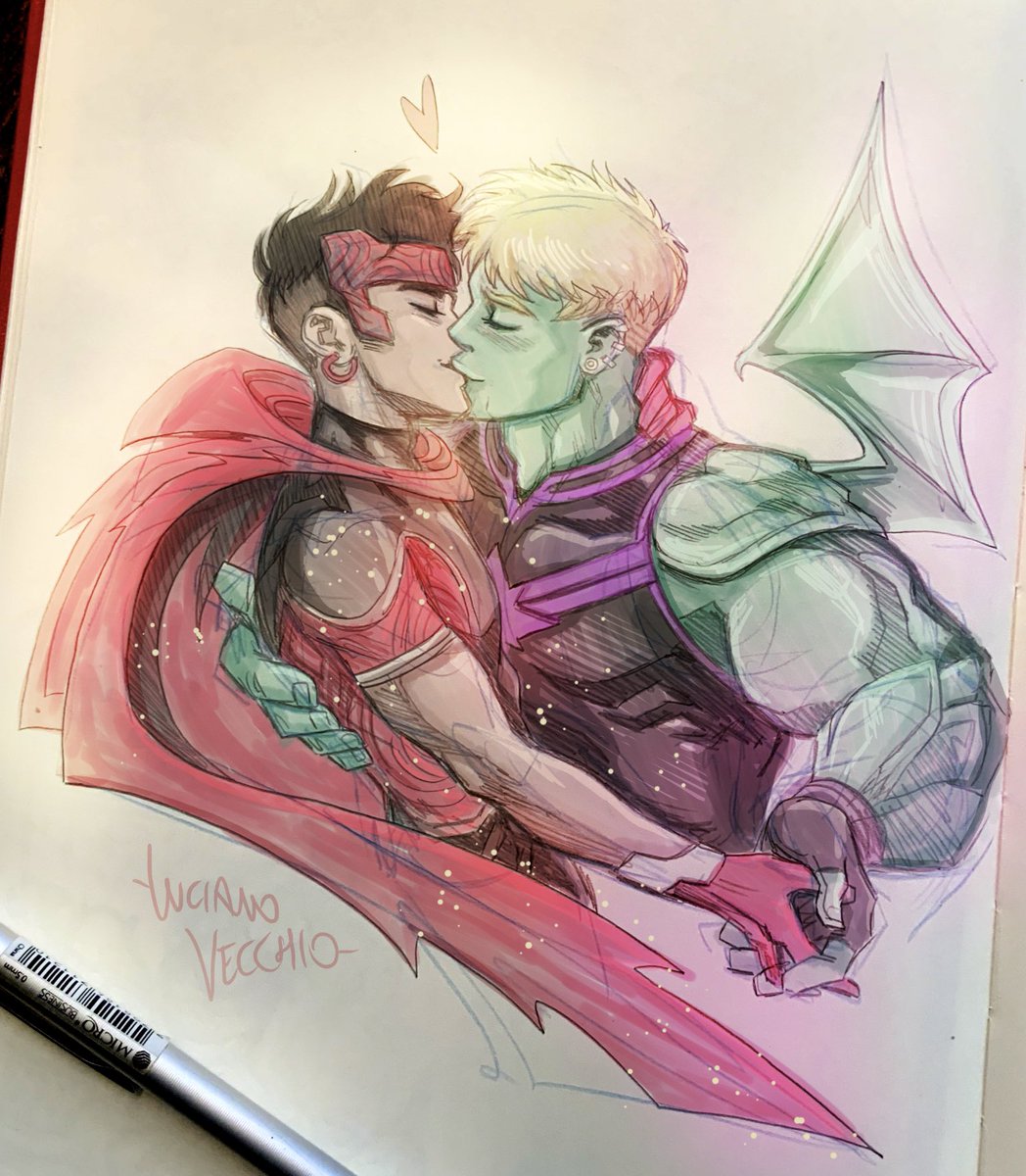 loveislove. hulkling. wiccan. gaysuperheroes. youngavengers. lgbtsuperheroe...