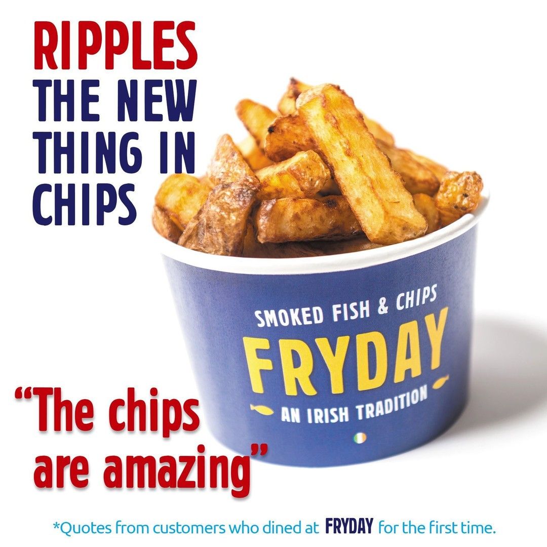 Fryday_Fish's tweet photo. Our twice fried Ripple Chips are cut and cooked fresh everyday! We have no frozen chips here at Fryday, thats why they taste so good! 😍🍟 They're smokin'
#Fishandchips #Frydayfish #Ctrlfc #COYF #Xscapeyorkshire #Lunchtime #Ripplechips #Theweekend #Notfrozenchips🐟 🍟 https://t.co/GU27MIafhd