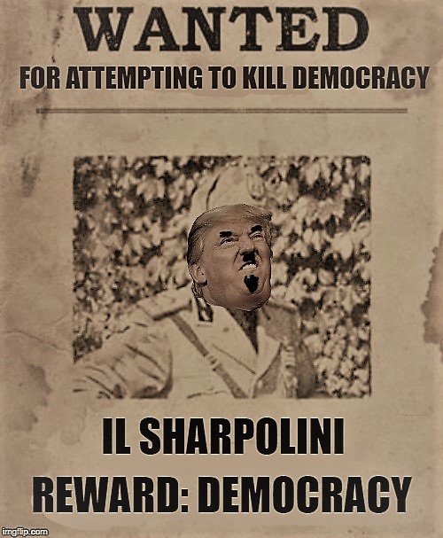 therealwombat1's tweet photo. @joncoopertweets @erossin48 #ElSharpo - #IlSharpolini
#SharpieGate
#SharpiePresident
#Sharpie
#Sharpietrump
#SharpieArt
#SharpieBOY
@realdonaldtrump
#SaturdayThoughts https://t.co/UxxFTEx6sI