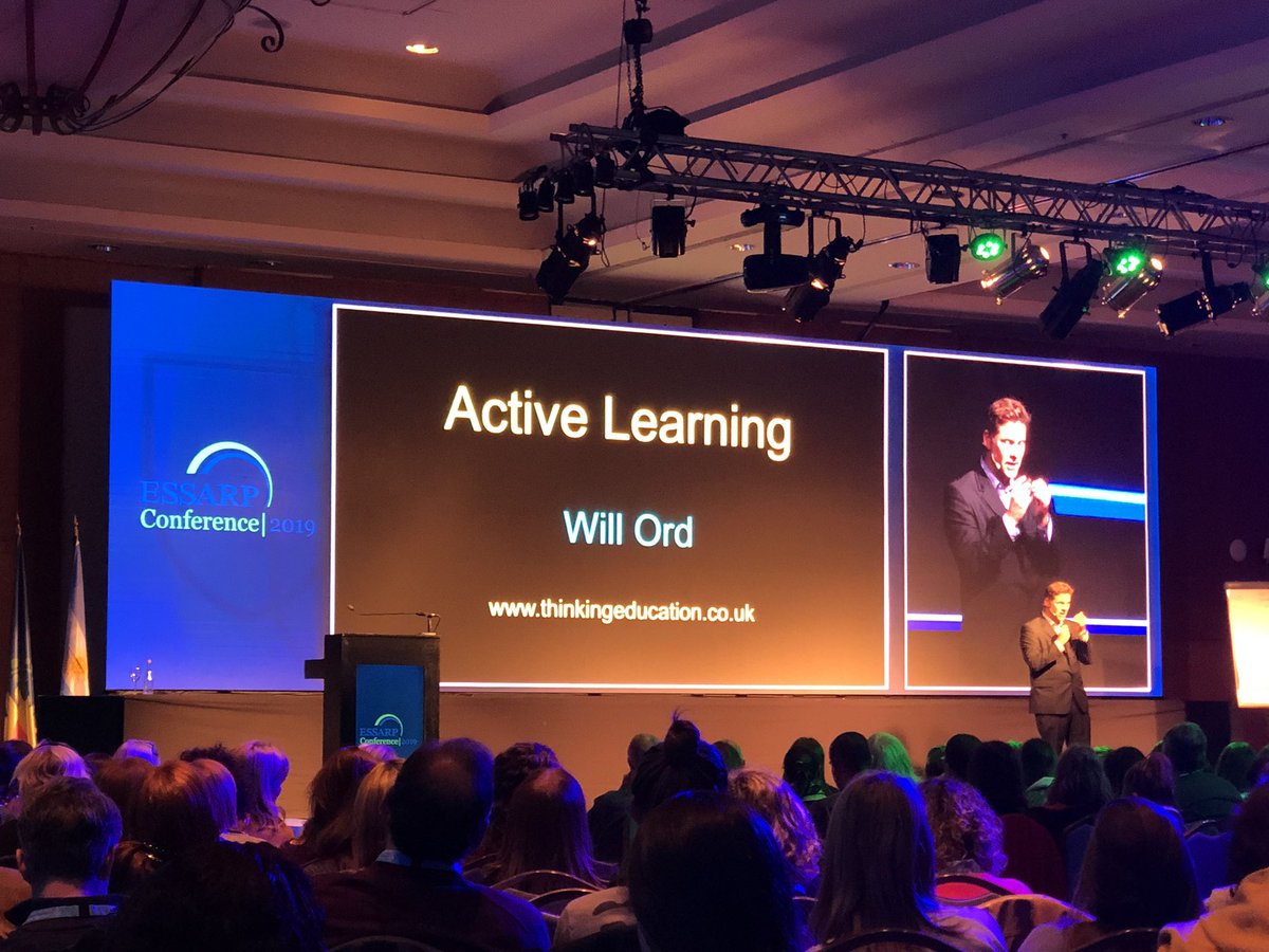 ESSARPCentre's tweet photo. Key Ideas for Active Learning 
@Will_Ord 

#ESSARPConference2019 https://t.co/rxRrSLOK7Y
