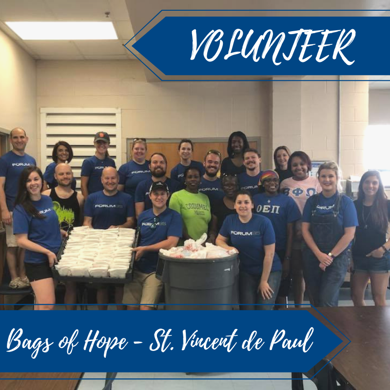 Forum225's tweet photo. Join us for our next Bags of Hope volunteer event at Society of St. Vincent de Paul of Greater Baton Rouge on Saturday, September 14! We'll get started at 8:30 AM packing dinner bags for those in need. RSVP: https://t.co/0y48shSHwi
#forum35 #batonrouge #volunteerbatonrouge https://t.co/jAUPODHzqi
