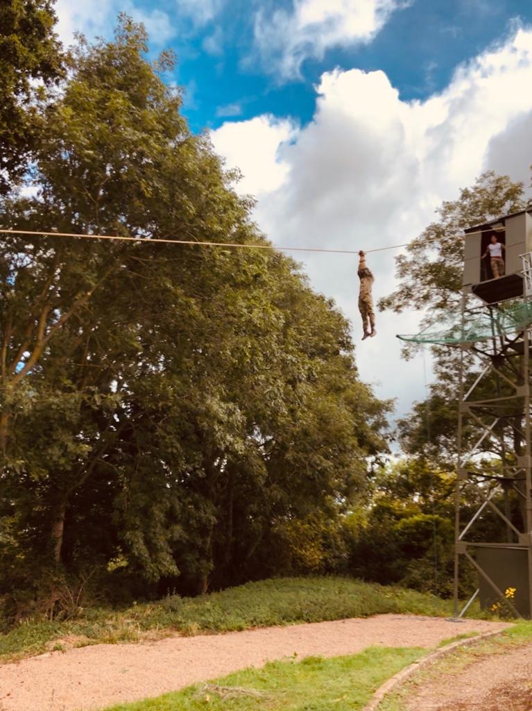 131Commando's tweet image. @131Commando and @RoyalMarines #reservists complete Bottom Field tests and try out the #Tarzan. One step closer to getting #GreenBeret @Proud_Sappers @24CdoRE